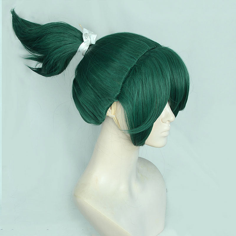 Overwatch 2 Kiriko Deep Green Cosplay Wig