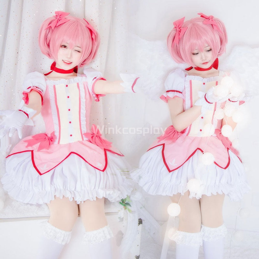 Puella Magi Madoka Magica Kaname Madoka Cosplay Costume