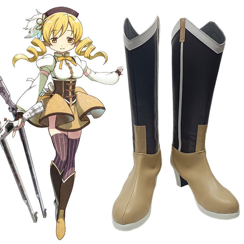 Puella Magi Madoka Magica Mami Tomoe Shoes Cosplay Boots