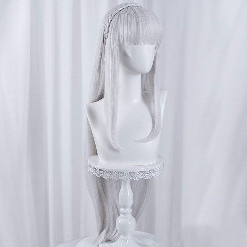 Re: Life In A Different World From Zero Emilia Silver White Cosplay Wig