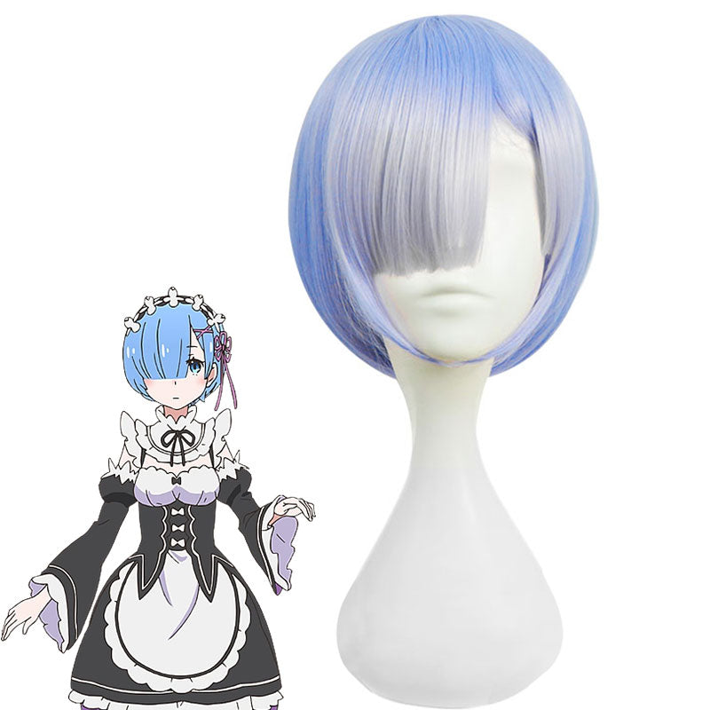 Re: Life In A Different World From Zero Re: Zero Starting Life in Another World Rem Blue Cosplay Wig