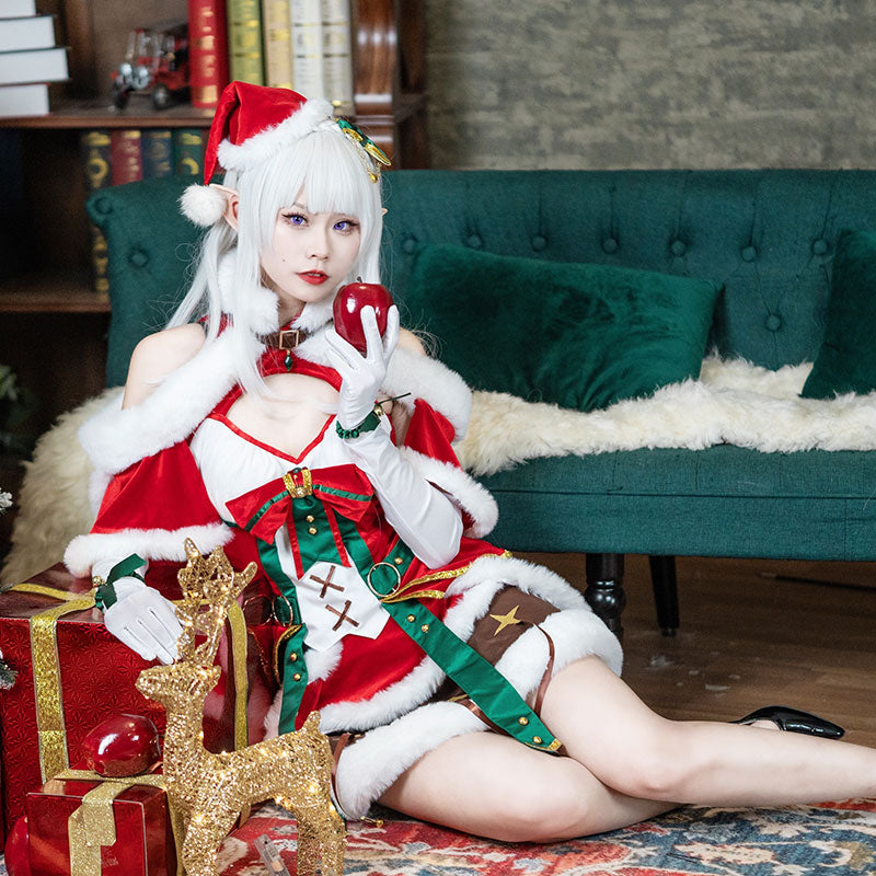 Re: Zero Starting Life in Another World Christmas Emilia 3 Star Cosplay Costume