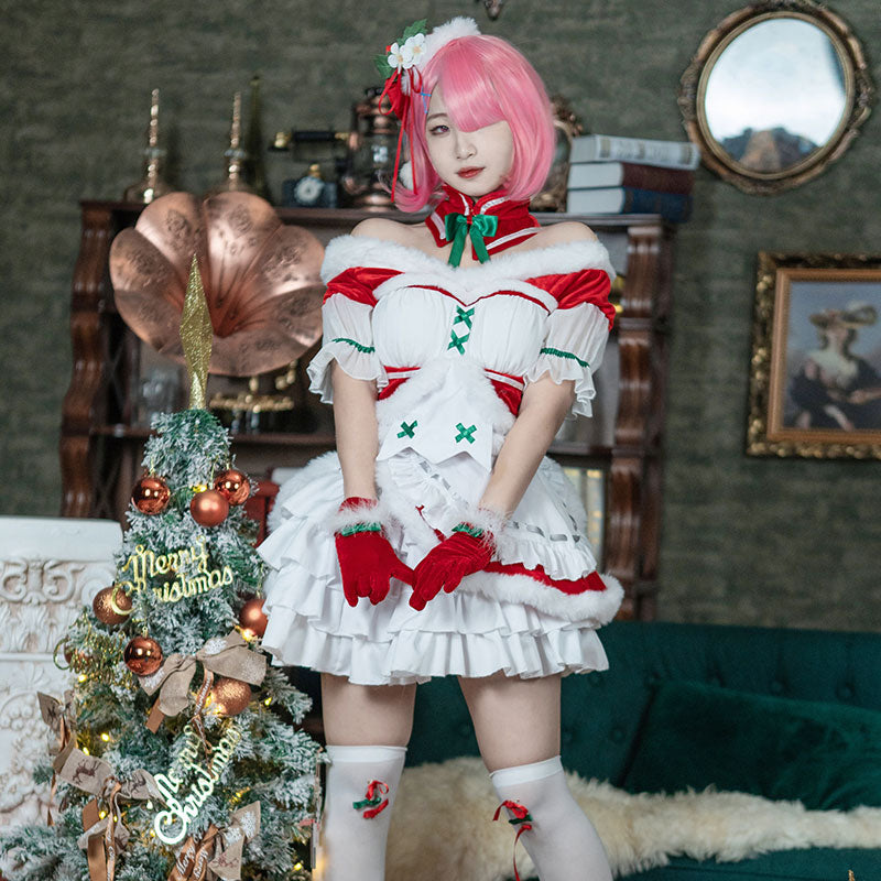 Re: Zero Starting Life in Another World Christmas Ram 3 Star Cosplay Costume
