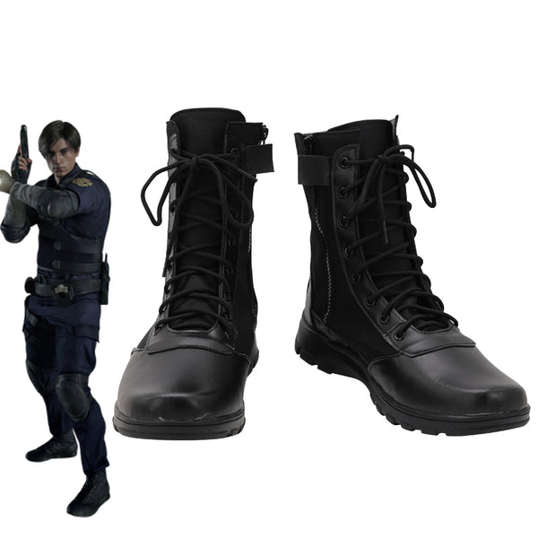 Resident Evil 2 Remake Leon Scott Kennedy Cosplay Shoes