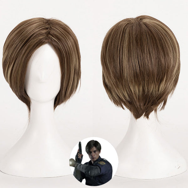Resident Evil 2 Remake Leon Scott Kennedy Cosplay Wig