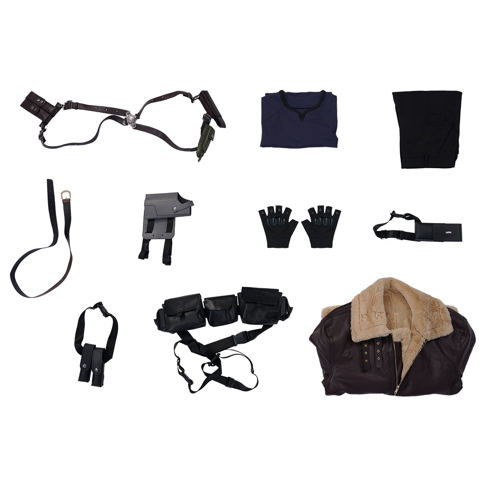 Resident Evil IV 4 Remake Leon Scott Kennedy Cosplay Costume (Not Included Gun)