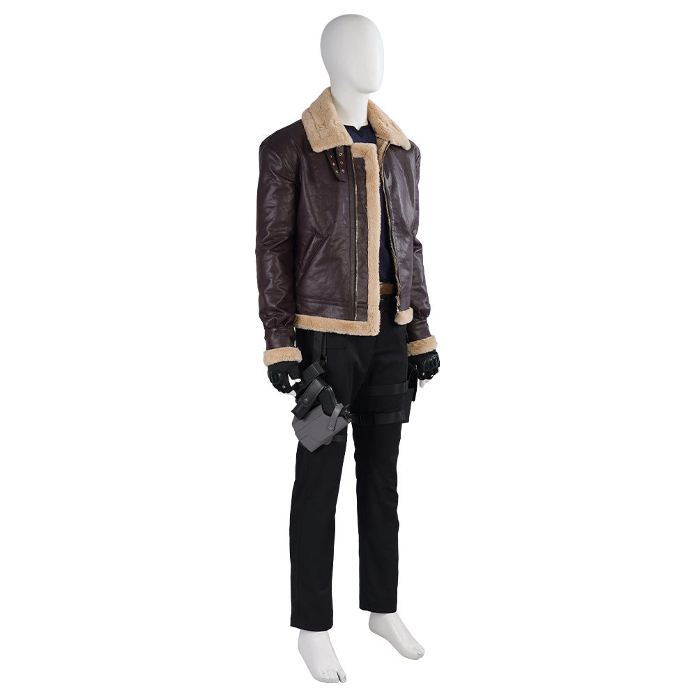 Resident Evil IV 4 Remake Leon Scott Kennedy Cosplay Costume (Not Included Gun)