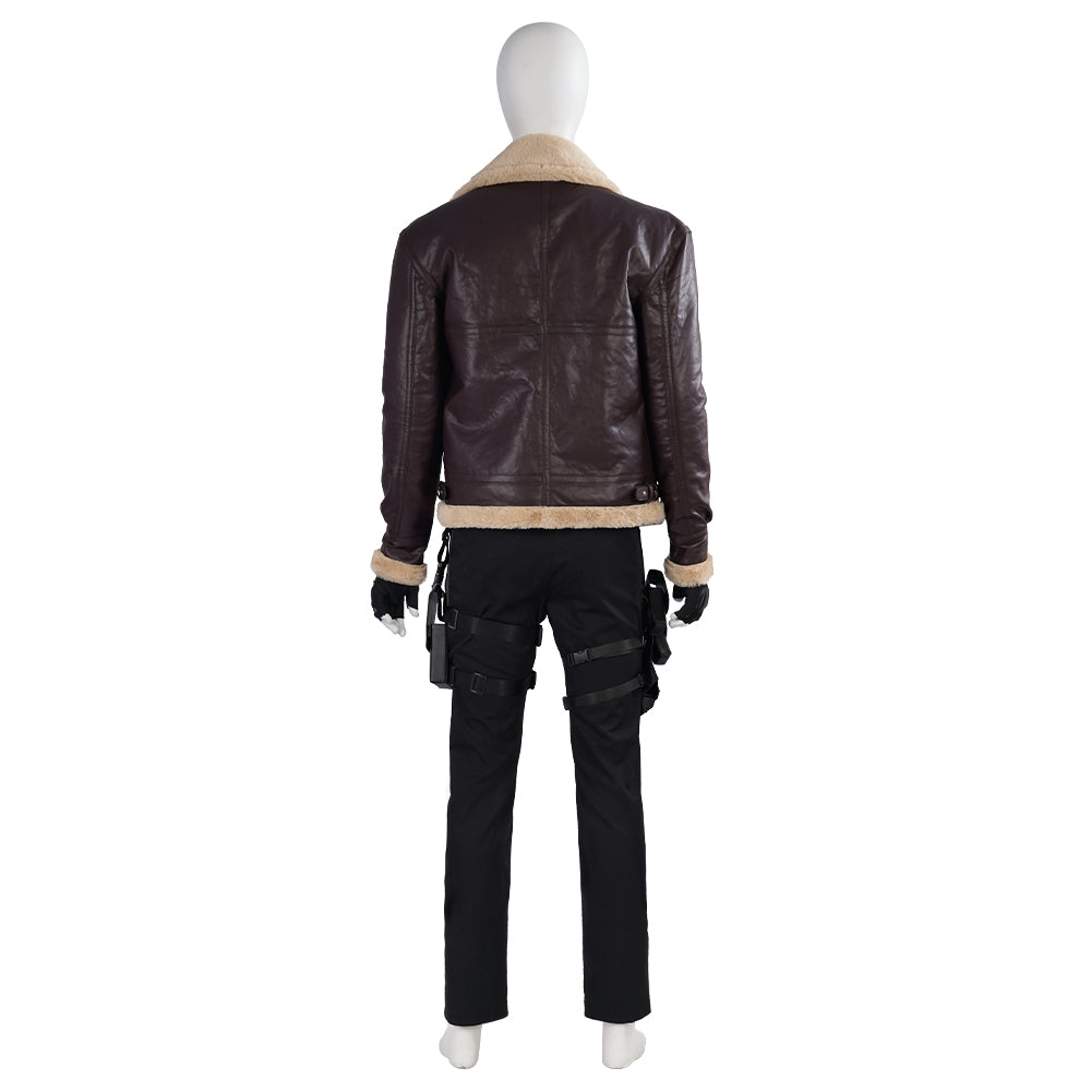 Resident Evil IV 4 Remake Leon Scott Kennedy Cosplay Costume (Not Included Gun)