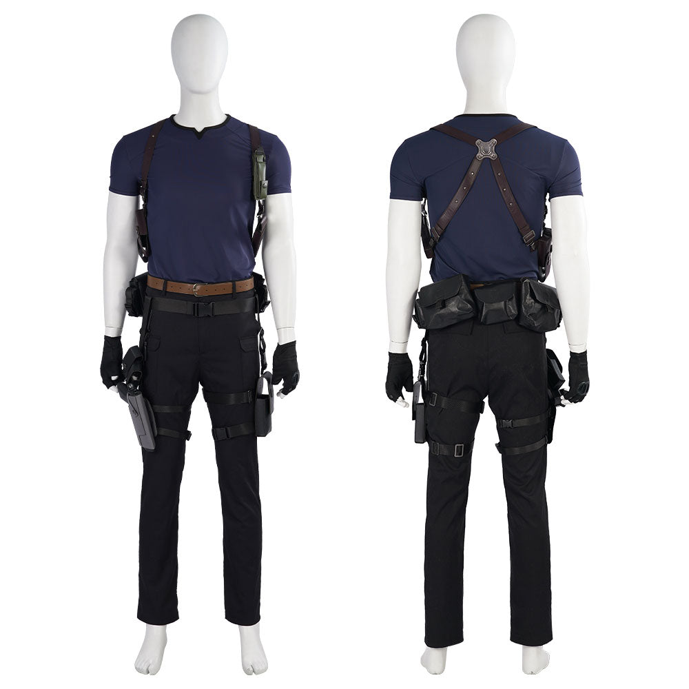 Resident Evil IV 4 Remake Leon Scott Kennedy Cosplay Costume (Not Included Gun)