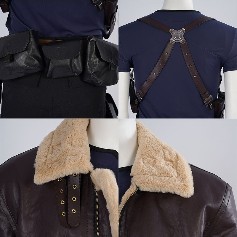 Resident Evil IV 4 Remake Leon Scott Kennedy Cosplay Costume (Not Included Gun)