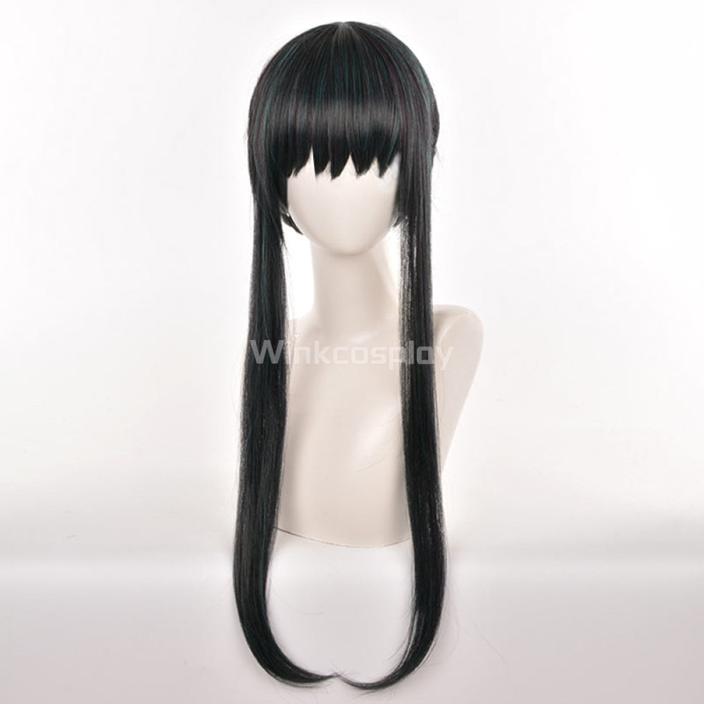 SPY X FAMILY Yor Forger Black Green Cosplay Wig