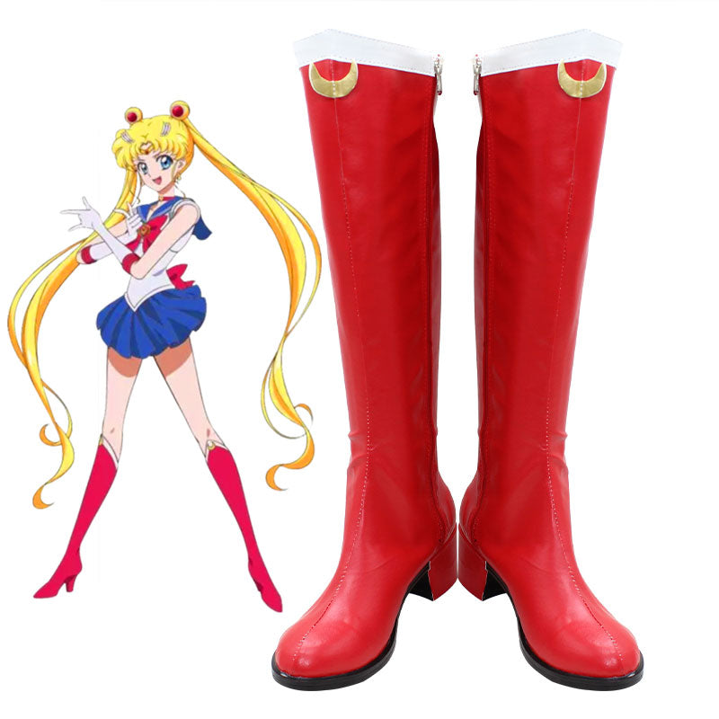 Sailor Moon Princess Serenity Usagi Tsukino Shoes Cosplay Boots