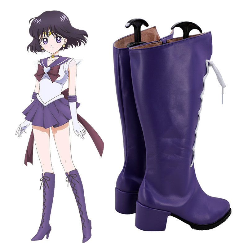 Sailor Moon Sailor Saturn Hotaru Tomoe Shoes Cosplay Boots