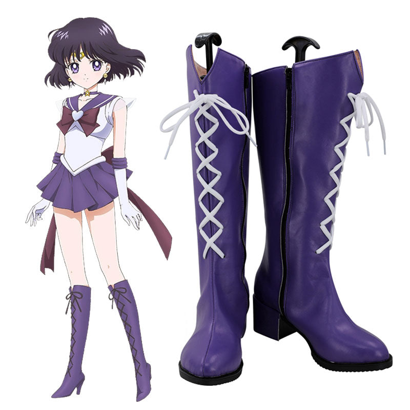 Sailor Moon Sailor Saturn Hotaru Tomoe Shoes Cosplay Boots