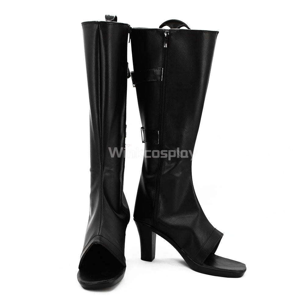 Sakura Haruno from Naruto Halloween Black Shoes Cosplay Boots - B Edition - Winkcosplay