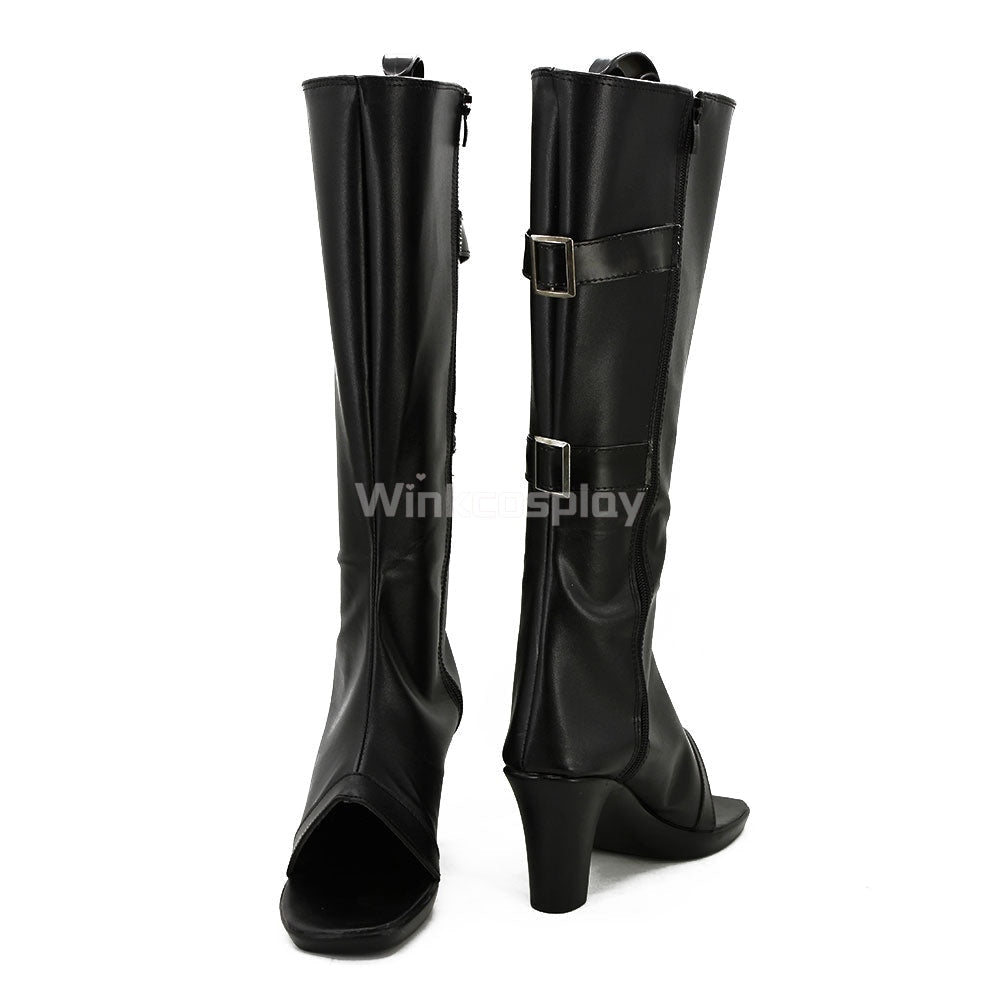 Sakura Haruno from Naruto Halloween Black Shoes Cosplay Boots - B Edition - Winkcosplay