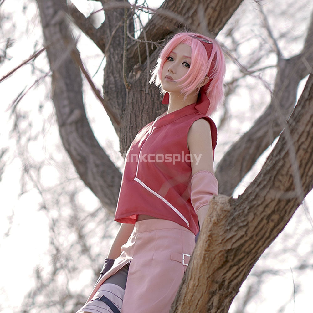 Sakura Haruno from Naruto Halloween Cosplay Costume
