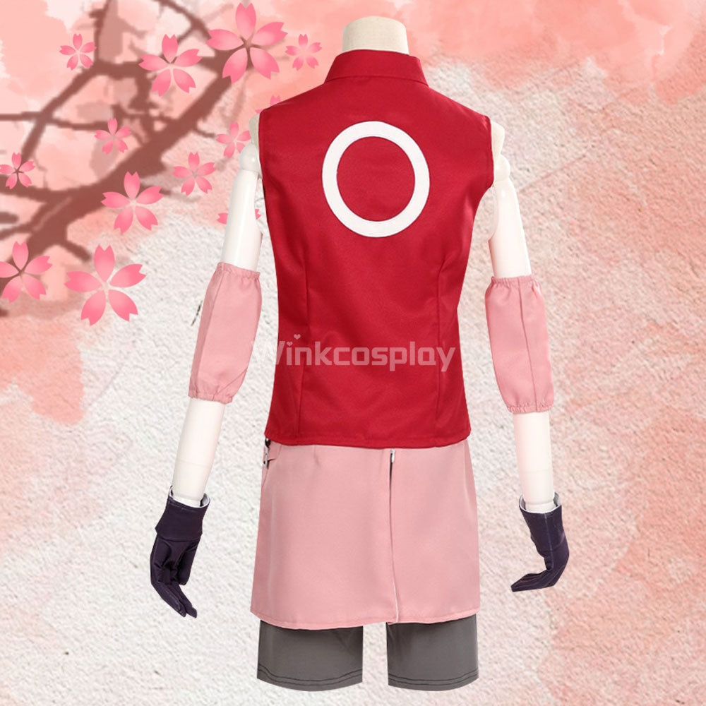 Sakura Haruno from Naruto Halloween Cosplay Costume