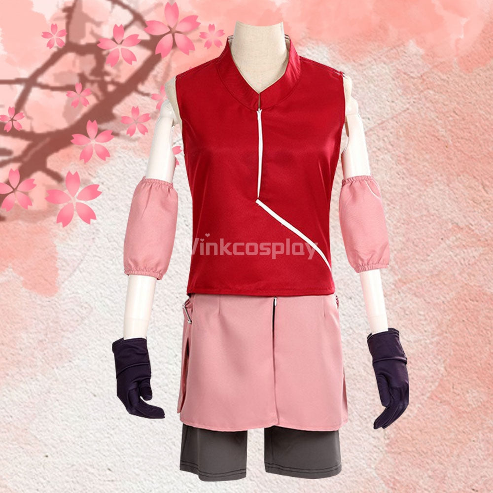 Sakura Haruno from Naruto Halloween Cosplay Costume