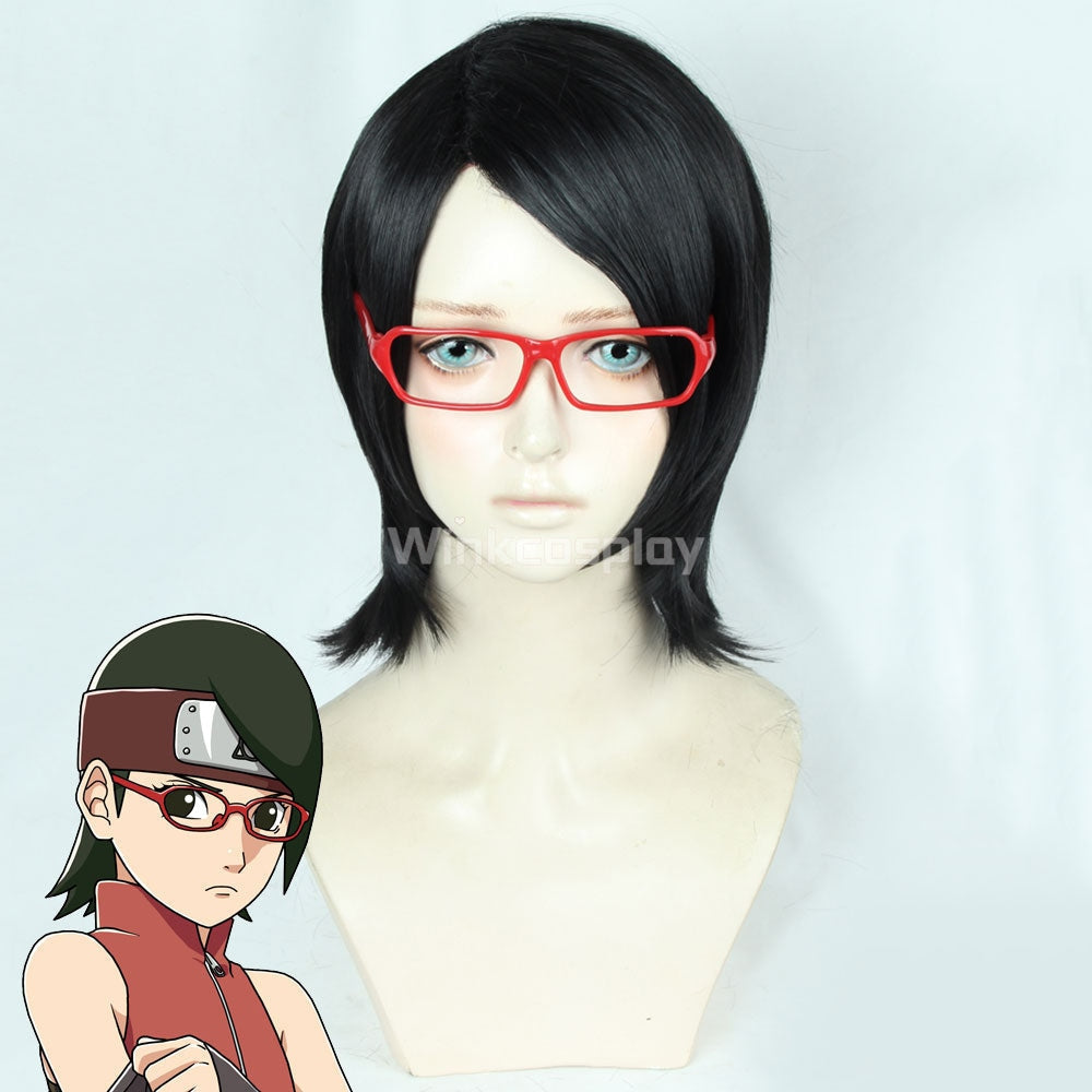 Sarada Uchiha from Boruto: Naruto Next Generations Halloween Golden Cosplay Wig