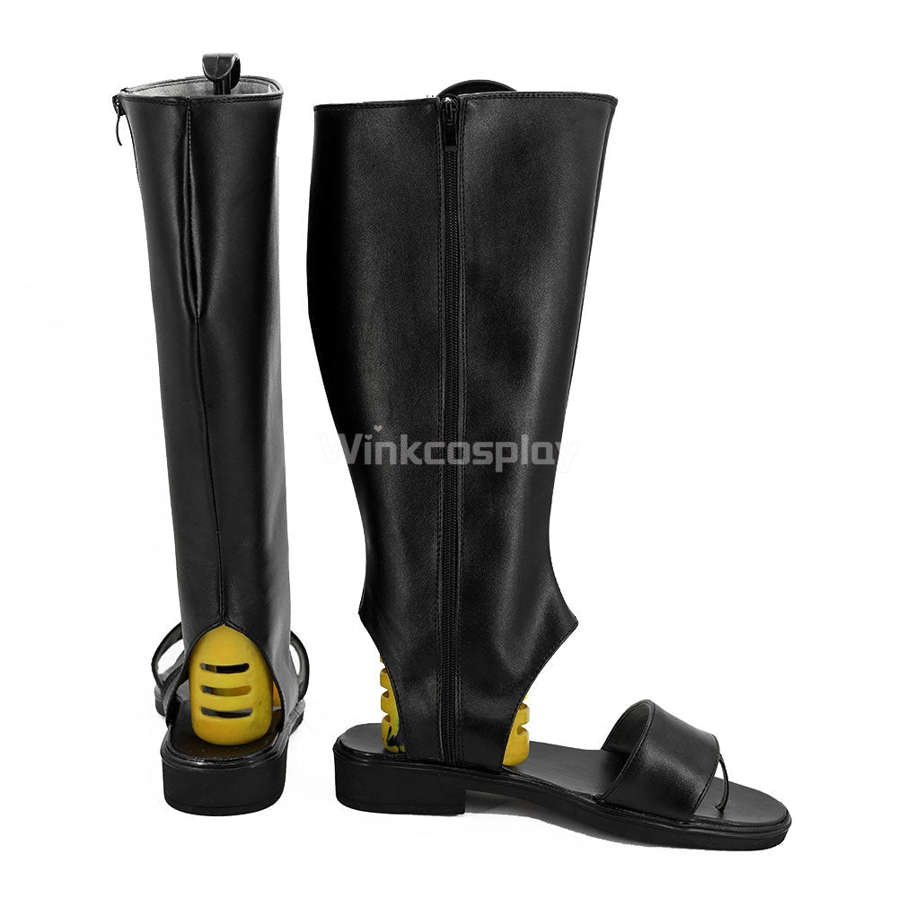 Sasuke Uchiha from Naruto Halloween Black Shoes Cosplay Boots