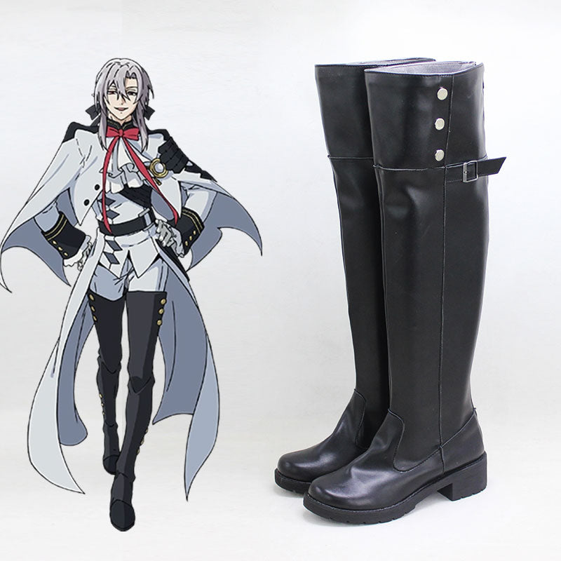 Seraph of the End Owari no Seraph Ferid Bathory Shoes Cosplay Boots