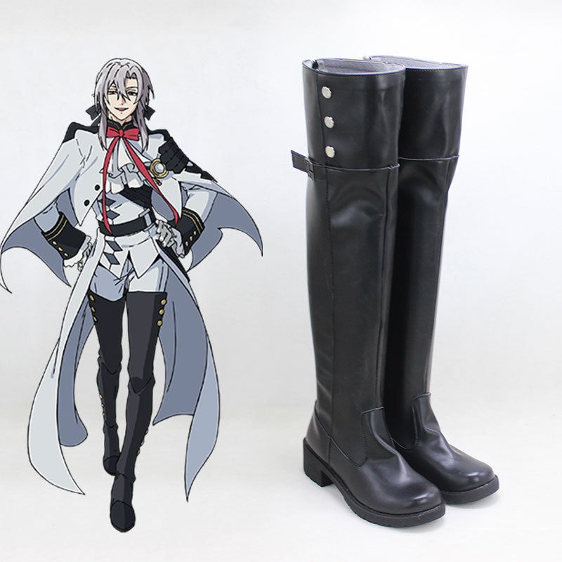 Seraph of the End Owari no Seraph Ferid Bathory Shoes Cosplay Boots