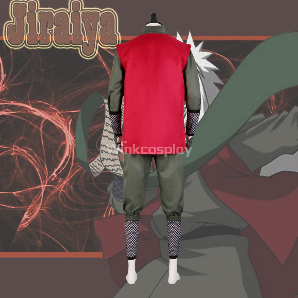 Shippuuden Jiraiya from Naruto Halloween Cosplay Costume