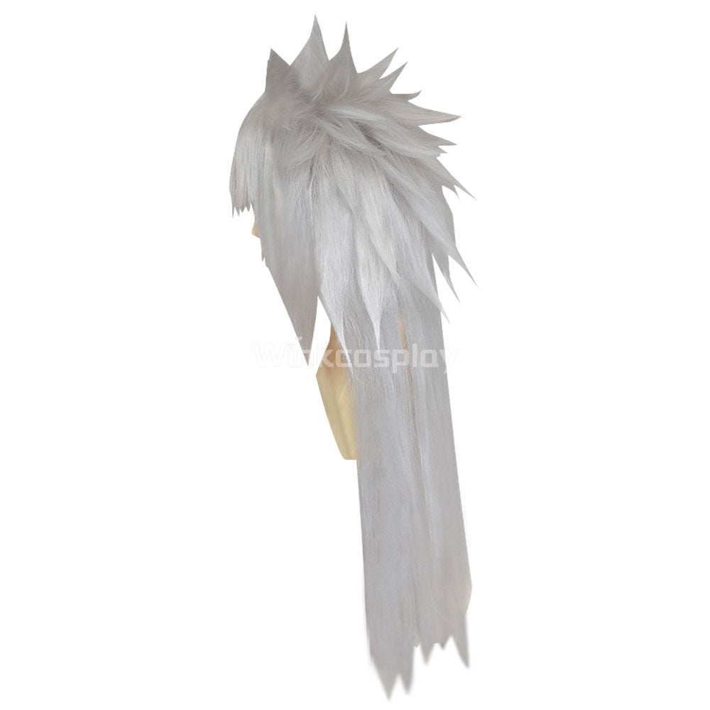 Shippuuden Jiraiya from Naruto Halloween Silver Grey Cosplay Wig - Winkcosplay