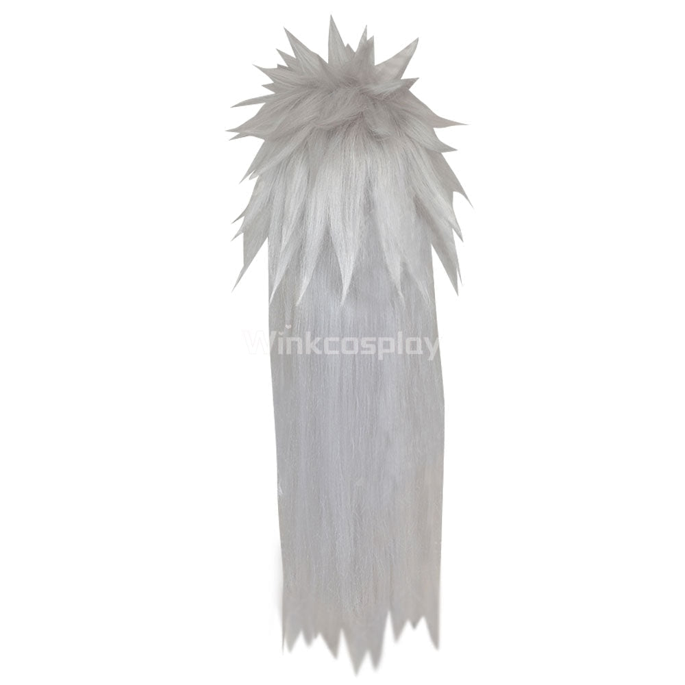 Shippuuden Jiraiya from Naruto Halloween Silver Grey Cosplay Wig - Winkcosplay