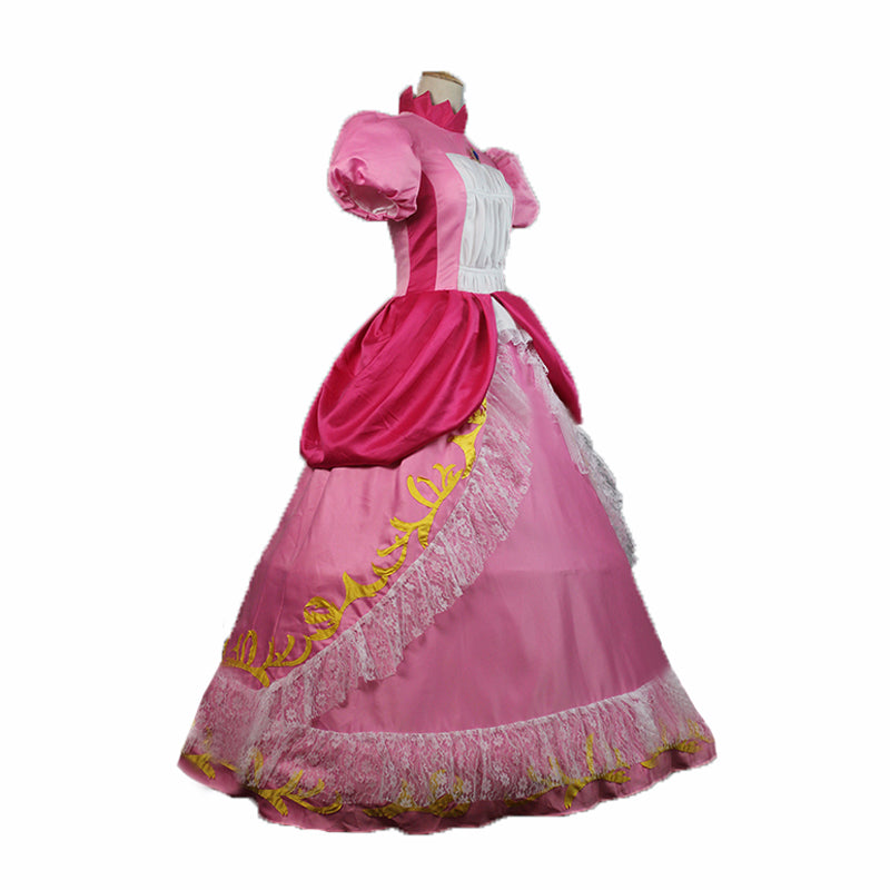 Super Mario Princess Peach Cosplay Costume