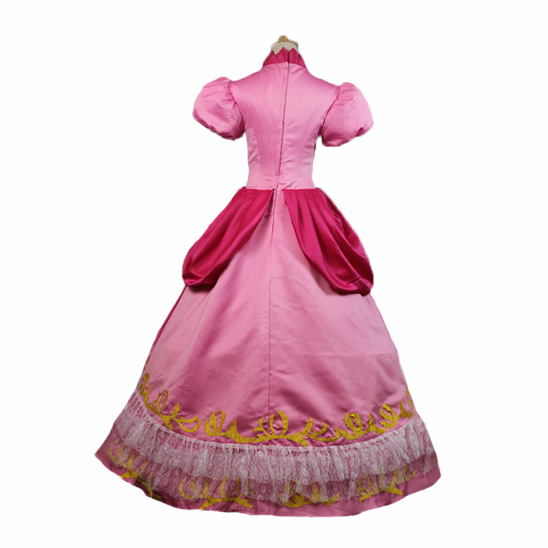 Super Mario Princess Peach Cosplay Costume