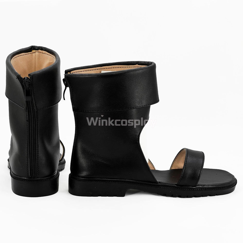 Temari from Naruto Halloween Black Cosplay Shoes - Winkcosplay
