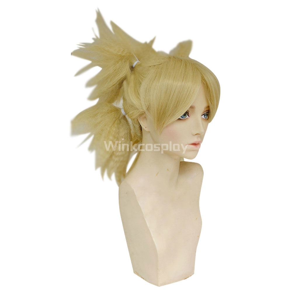 Temari from Naruto Halloween Golden Cosplay Wig - Winkcosplay