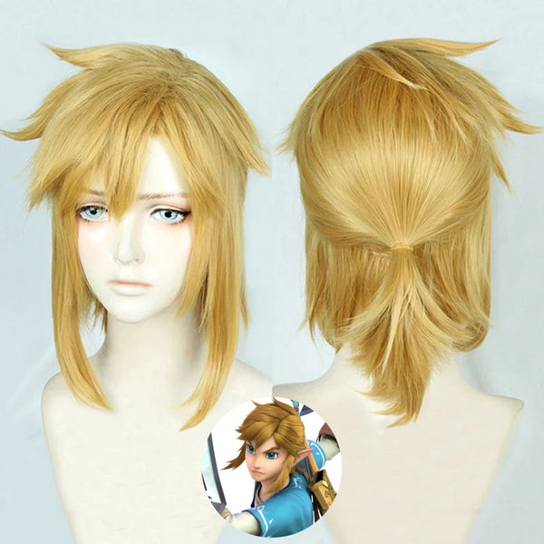TLOZ: Breath of the Wild Link Golden Cosplay Wig