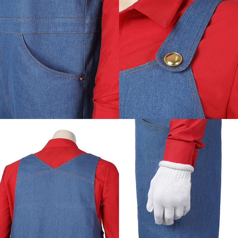 The Super Mario Bros. Movie 2023 Mario Cosplay Costume