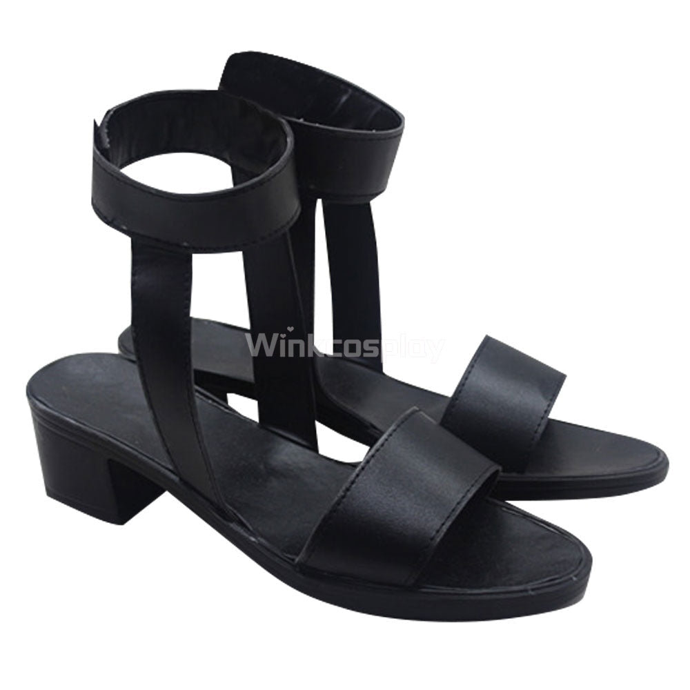 Tsunade from Naruto Halloween Black Cosplay Shoes - Winkcosplay
