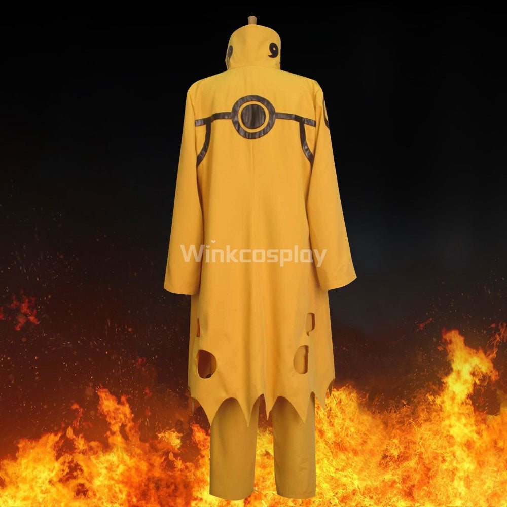 Uzumaki Naruto Nine-Tails Bijuu Mode from Naruto Halloween Cosplay Costume - Winkcosplay