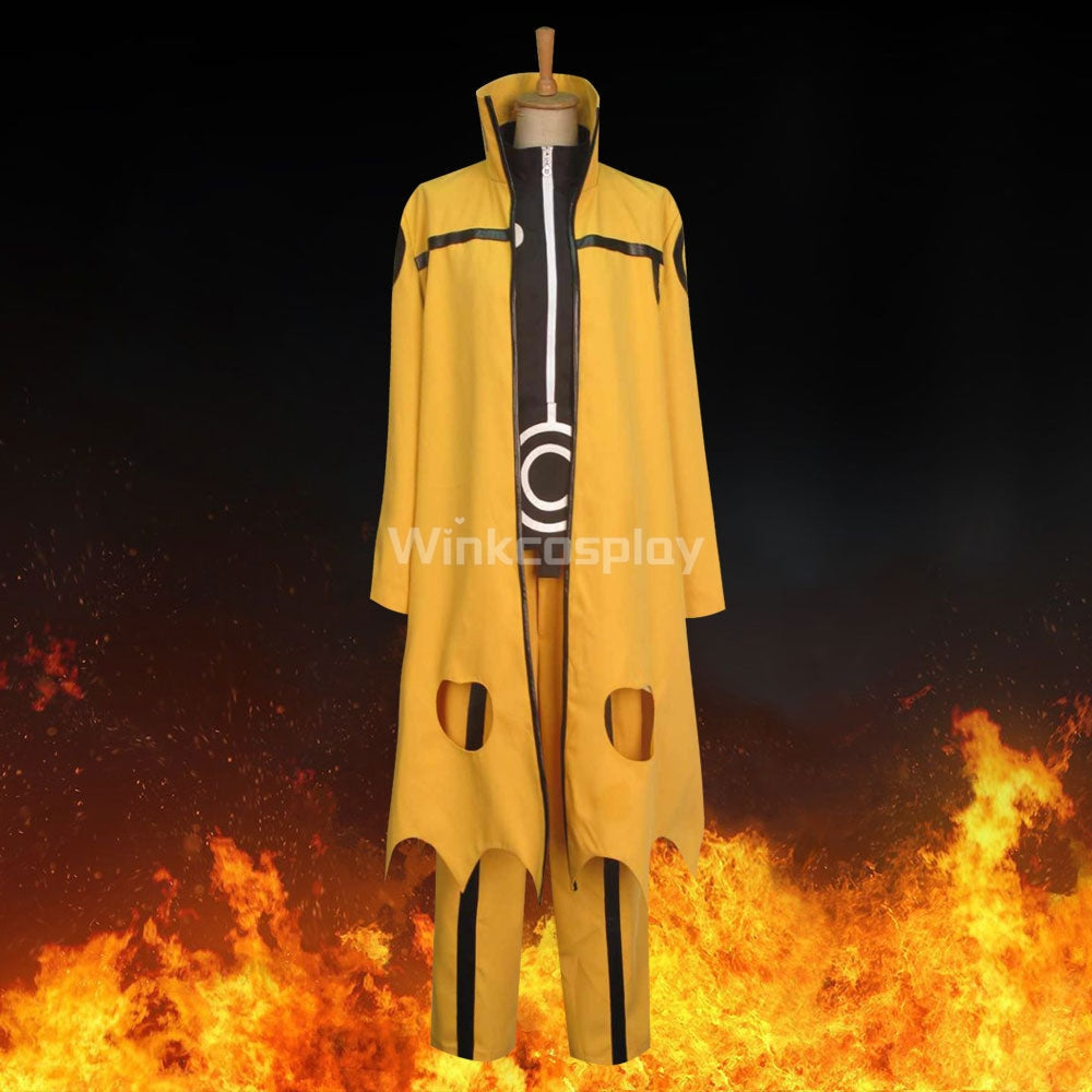 Uzumaki Naruto Nine-Tails Bijuu Mode from Naruto Halloween Cosplay Costume - Winkcosplay