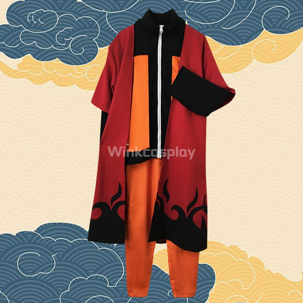 Uzumaki Naruto Sennin Moodo from Naruto Halloween Cosplay Costume - Winkcosplay