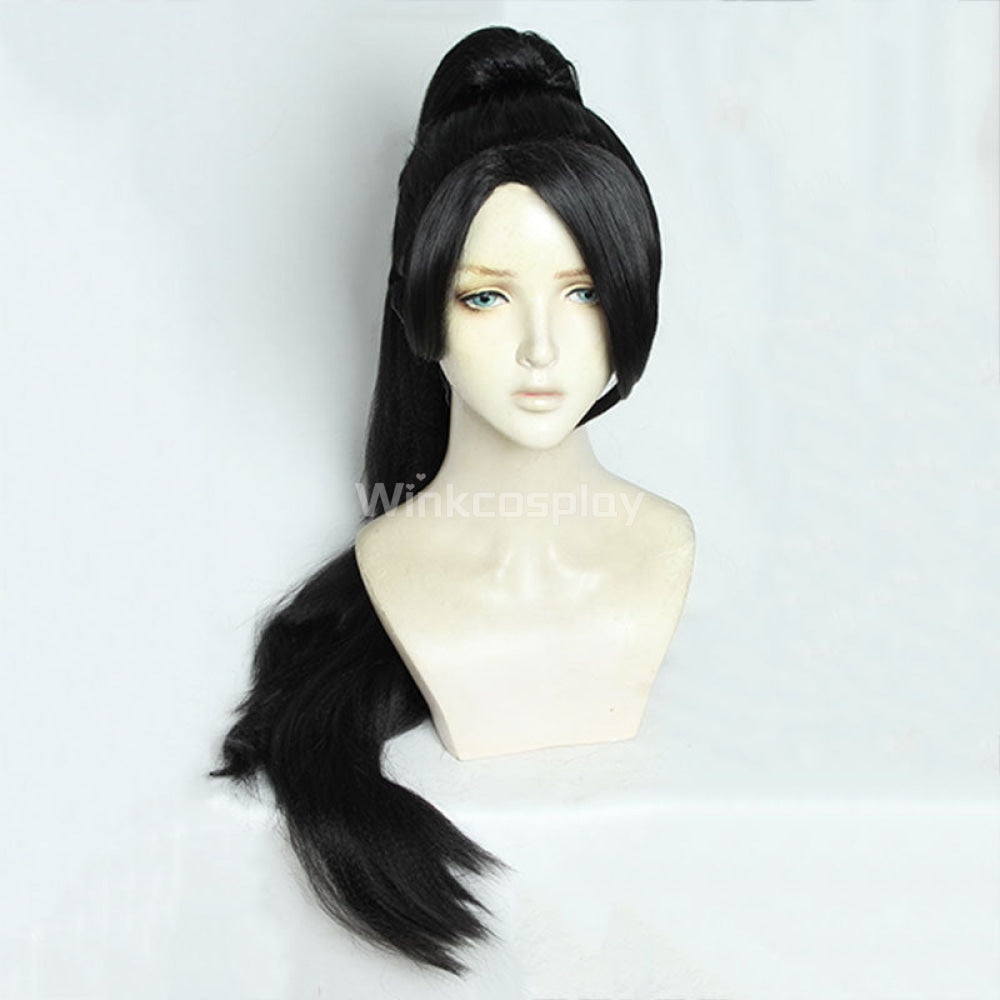 Valorant Sage Black Cosplay Wig