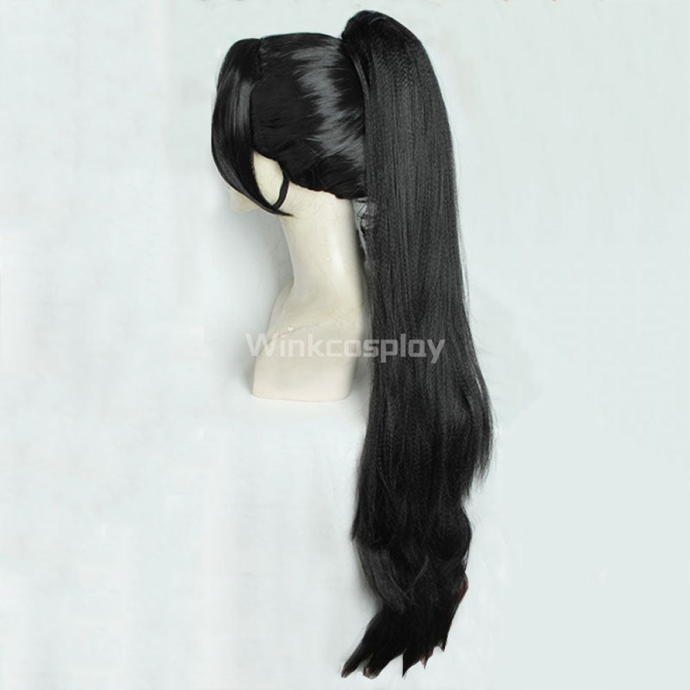 Valorant Sage Black Cosplay Wig