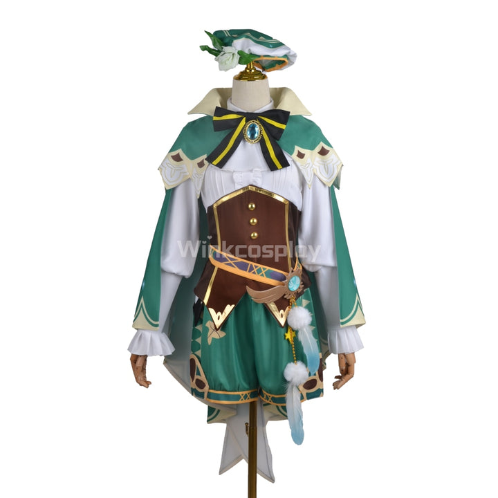 Venti from Genshin Impact Halloween Cosplay Costume - Winkcosplay