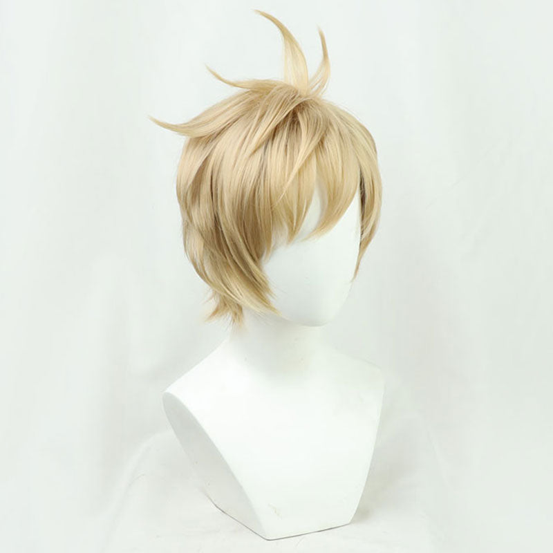 Virtual YouTuber Eden-gumi Oliver Evans Golden Cosplay Wig