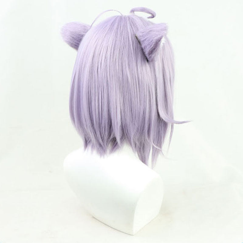 Virtual YouTuber Hololive Nekomata Okayu Cosplay Wig - Wig + Tail