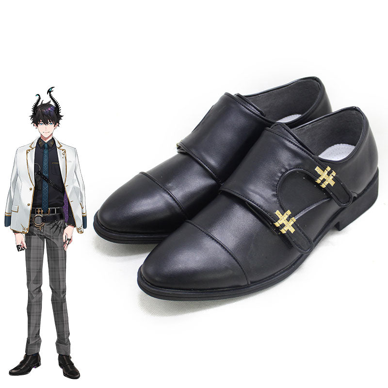 Virtual YouTuber Nijisanji ILUNA Ren Zotto Black Cosplay Shoes