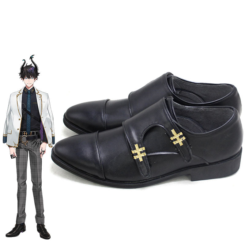 Virtual YouTuber Nijisanji ILUNA Ren Zotto Black Cosplay Shoes