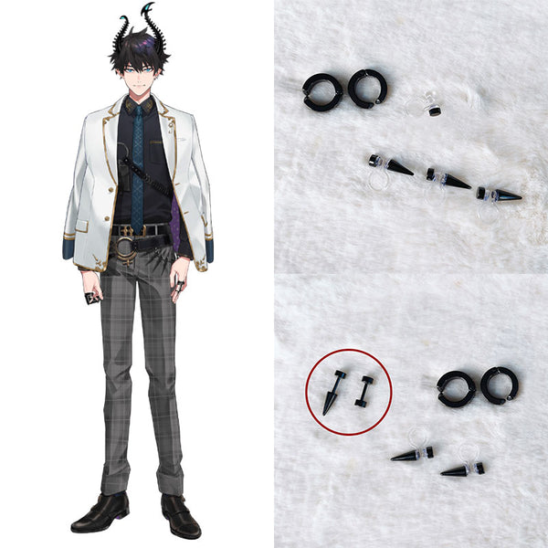 Virtual YouTuber Nijisanji ILUNA Ren Zotto Earrings Ear Clips Cosplay Accessory Prop