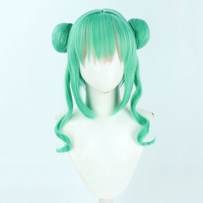 Virtual YouTuber Nijisanji LazuLight January 2022 Finana Ryugu Green Cosplay Wig