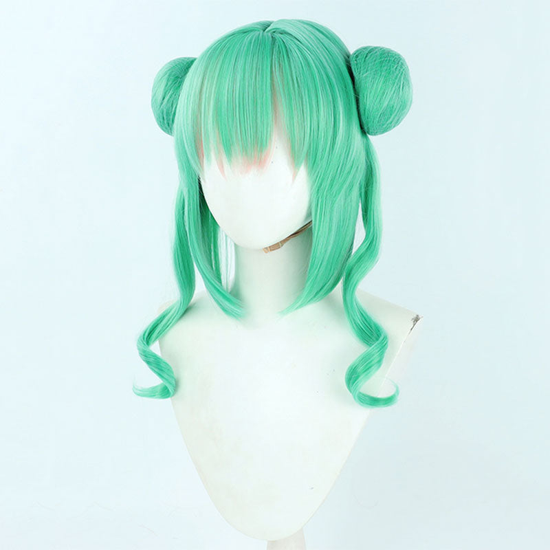 Virtual YouTuber Nijisanji LazuLight January 2022 Finana Ryugu Green Cosplay Wig